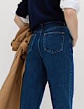 Boyfriend Mid Rise Ankle Grazer Jeans