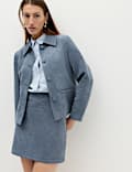 Suedette Mini A-Line Skirt