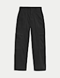 Cotton Rich Cargo Wide Leg Trousers