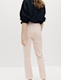 High Waisted Cropped Slim Fit Jeans