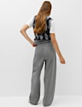 Pure Cotton Pintuck Barrel Leg Joggers