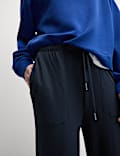 Pantalon coupe large en jersey