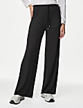 Jersey Wide Leg Trousers