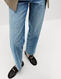 High Waisted Straight Leg Jeans