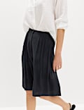 Pleated Longline Shorts