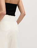 Clean Cotton Rich Carrot Leg Trousers