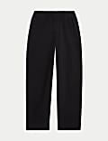 Pantalon coupe carotte nette en coton