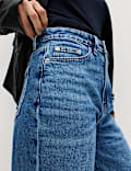 Mom High Waisted Ankle Grazer Jeans