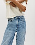Mom High Waisted Ankle Grazer Jeans