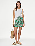 Printed Twill Shorts
