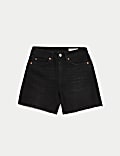 Black high waisted mom shorts outlet