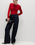 Premium High Rise Denim Trousers