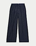 Premium High Rise Denim Trousers