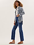 High Waisted Authentic Straight Leg Jeans