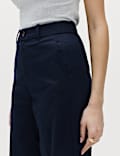 Cotton Rich Wide Leg Chinos