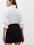 Textured Corduroy Mini Skirt