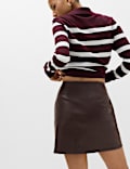 Faux Leather Mini Skirt