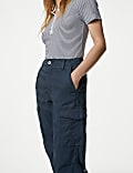 Lyocell™ Rich Cargo Straight Leg Trousers