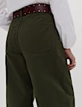 Pure Cotton Horseshoe Fit Trousers