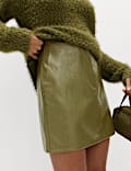 Faux Leather Mini Skirt