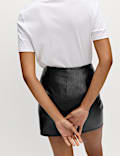 Faux Leather Mini Skirt