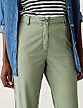Cotton Rich Tea Dyed Slim Fit Chinos