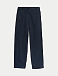 Cotton Rich Straight Leg Ankle Grazer Chinos