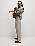 Cotton Rich Straight Leg Ankle Grazer Chinos