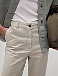 Cotton Rich Straight Leg Ankle Grazer Chinos