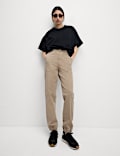 Cotton Blend Slim Fit Joggers