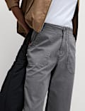 Cotton Blend Slim Fit Joggers