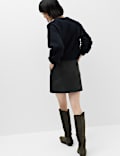 Faux Leather Mini Skirt