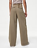 Plissierte Hose aus Lyocell&trade;-Mischgewebe mit weitem Bein
