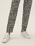 Linen Rich Tapered Ankle Grazer Trousers