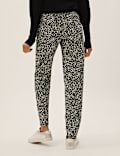 Linen Rich Tapered Ankle Grazer Trousers