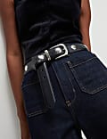 Patch Pocket Flare High Waisted Jeans