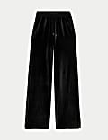 Velour Wide Leg Joggers