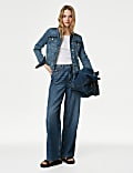 Slouchy Mid Rise Wide Leg Jeans