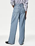 Slouchy Mid Rise Wide Leg Jeans