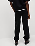 Cotton Rich Drawstring Cuffed Joggers