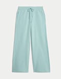 Cotton Rich Brushed Wide Leg Joggers