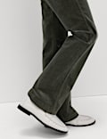 Cotton Rich Cord Flared Slim Fit Trousers