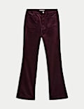 Cotton Rich Cord Flared Slim Fit Trousers