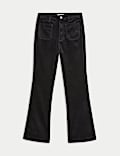 Cotton Rich Cord Flared Slim Fit Trousers