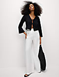 Pure Linen Palazzo Trousers