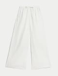 Pure Linen Palazzo Trousers