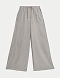 Pure Linen Palazzo Trousers