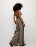 Pure Linen Palazzo Trousers
