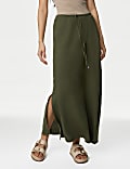 Linen Rich Maxi Skirt