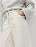 Cotton Rich Cord Wide Leg Trousers